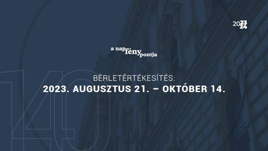 Kezdődik a bérletértékesítés!