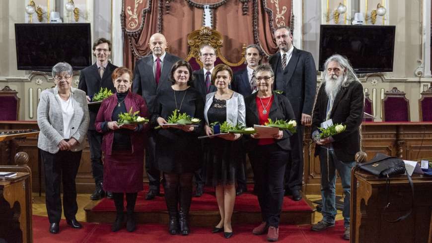 A városháza dísztermében köszöntötték a szegedi kultúra kiválóságait | fotó: Iványi Aurél